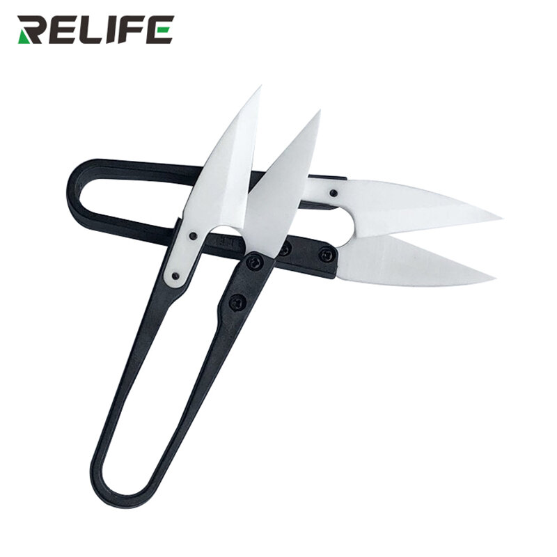 RELIFE RL-102 керамические изолированные U-ножницы, специальные ножницы высокой твердости для ремонта аккумуляторов, ножницы, инструмент для резки аккумулятора