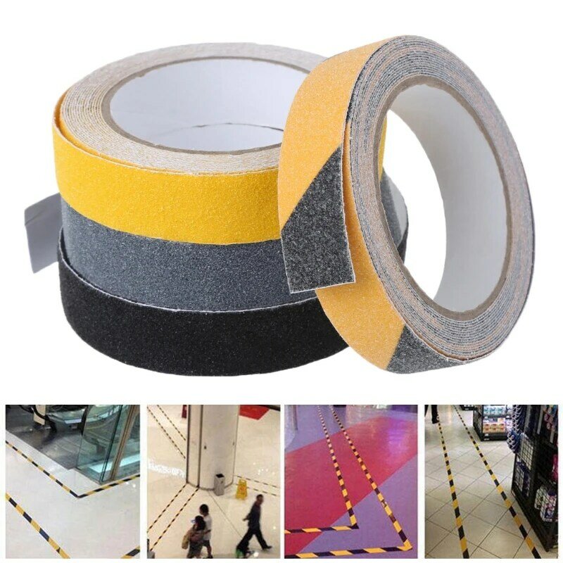 2.5CM 5M Floor Safety Non Skid Tape Roll Anti Slip Adhesive Stickers High Grip