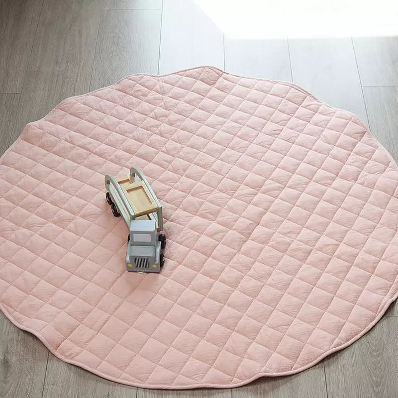 Vendita diretta in fabbrica tappetino strisciante pieghevole per bambini coperta trapuntata in cotone con diamante tappetino da gioco trapuntato