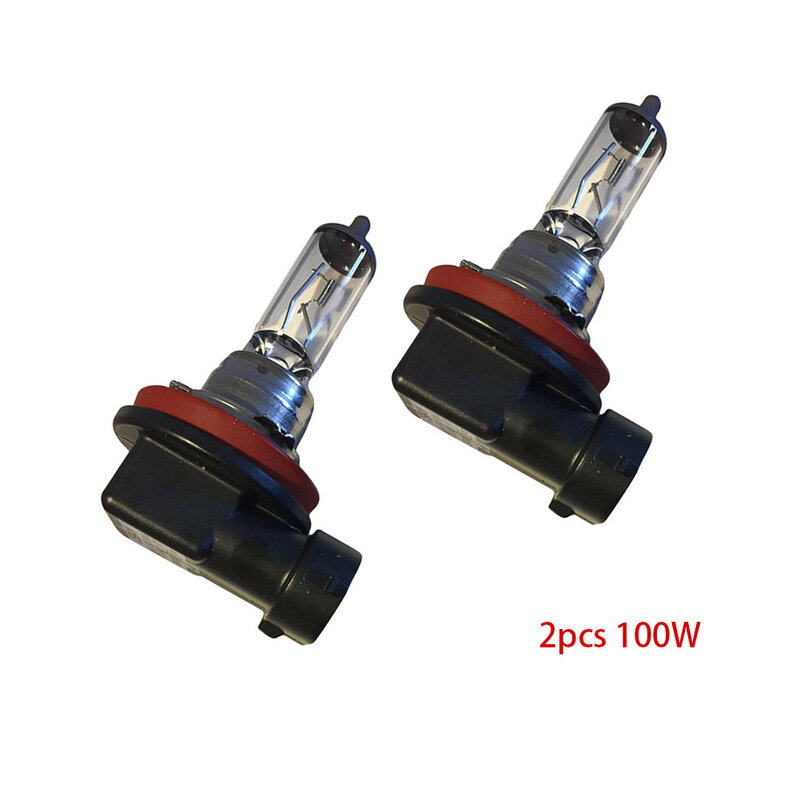 Brand New Durable High Quality Useful Halogen Bulbs Head Light Car Front H11 Headlight Ultra White 100W 6000K Accessories