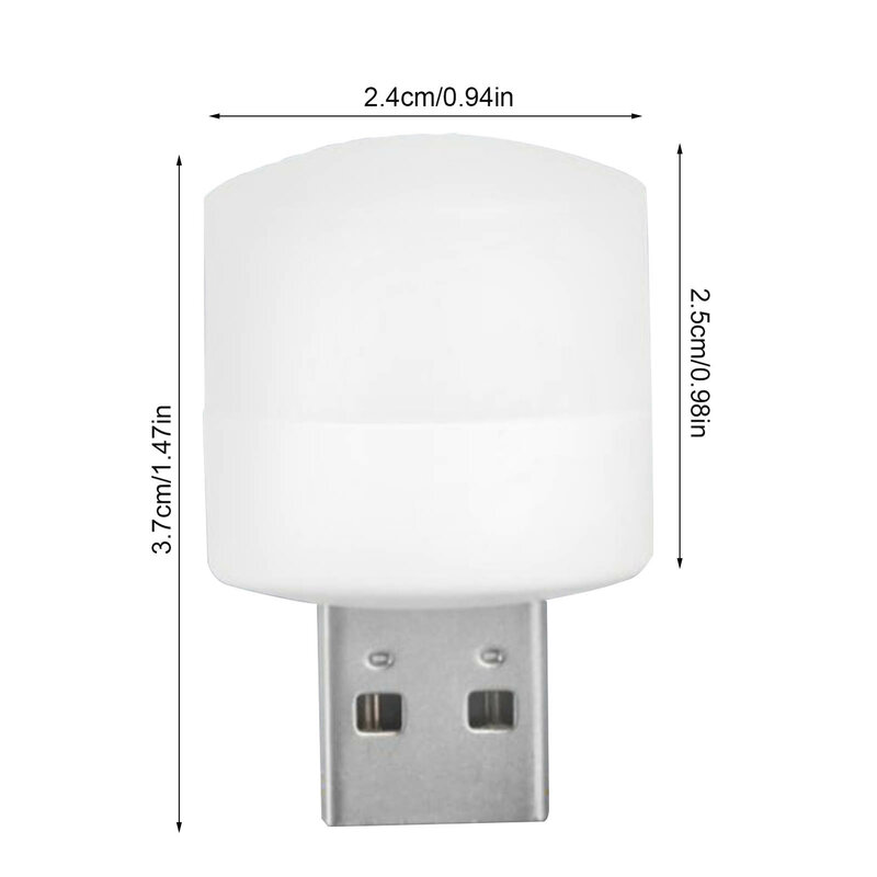 Mini USB Lámpara LED con enchufe portátil, luz de lectura de protección ocular para escritorio, Banco de energía, PC, portátil, Notebook, 5V