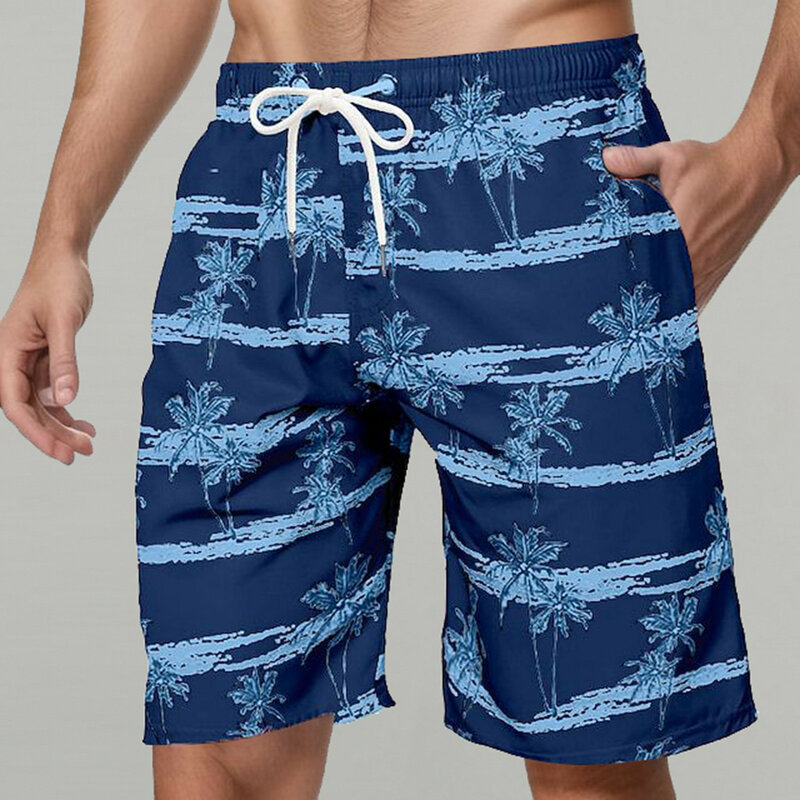Пляжные шорты с кокосовым деревом, модные шорты для серфинга с 3D принтом, детские шорты для плавания, мужские трусы, мужские трусы, плавки для спортзала