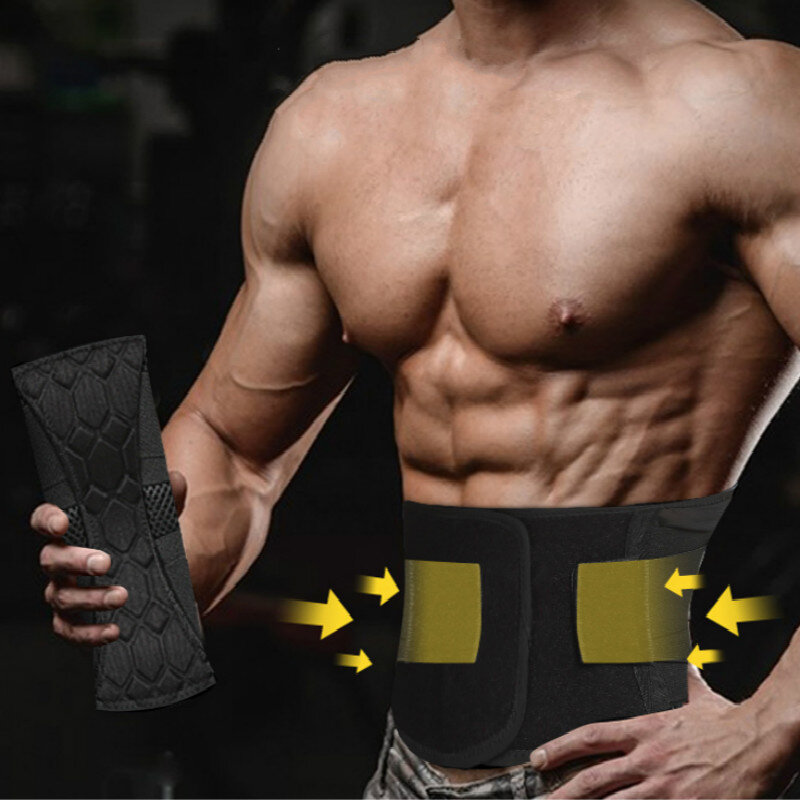 Sport Lower Back Brace Lenden Unterstützung Gürtel Verstellbare Taille Unterstützung Straps für Back Pain Relief Korsett Body Shaper Gym Gürtel