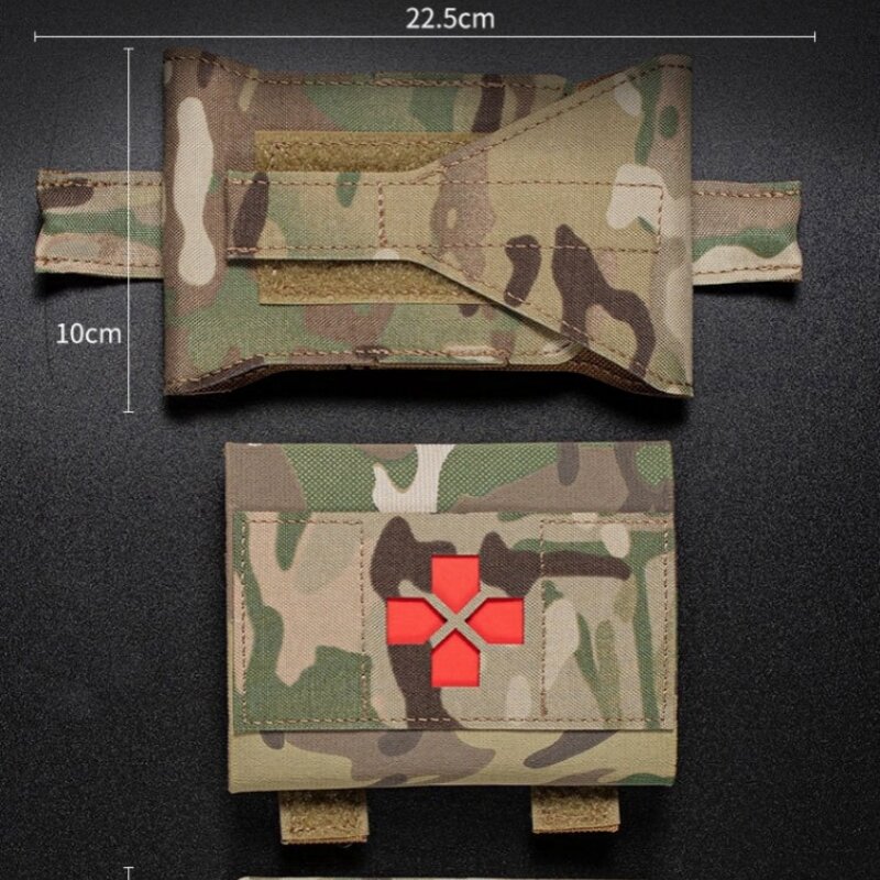 Combinazione di sgancio rapido da campeggio per alpinismo all'aperto borsa per oggetti salvavita medica MOLLE Wearing Belt Tactical Bag