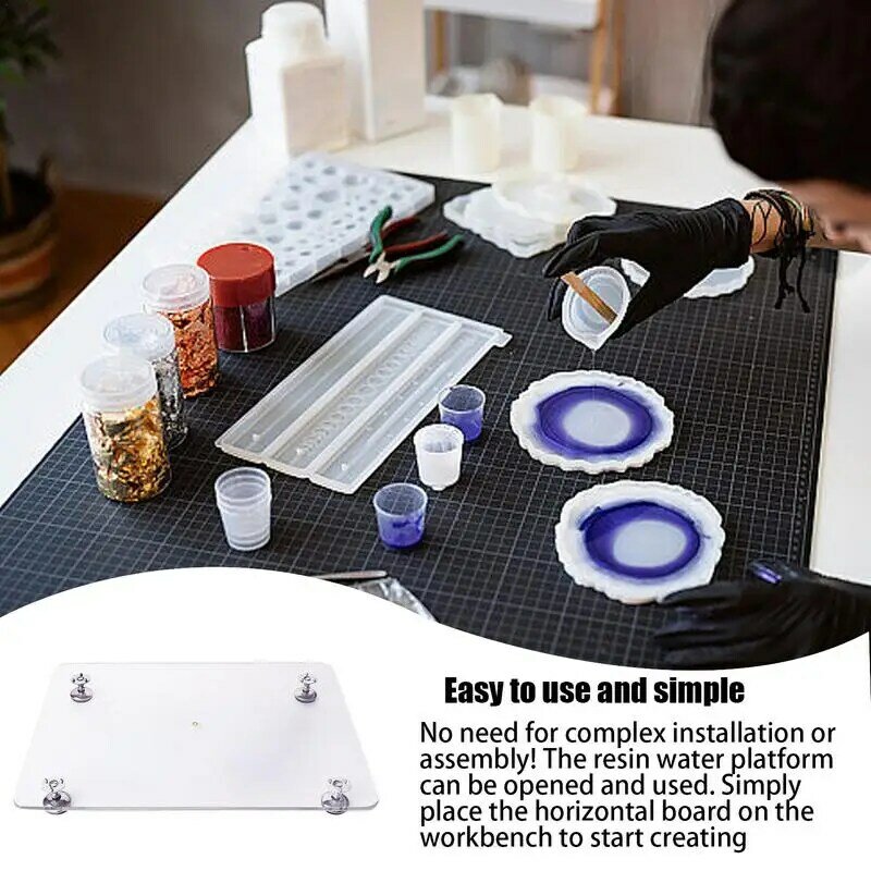 Level Board For Resin Acrylic Resin Leveling Table For Epoxy Resin Adjustable Art Supplies Durable Leveling Table