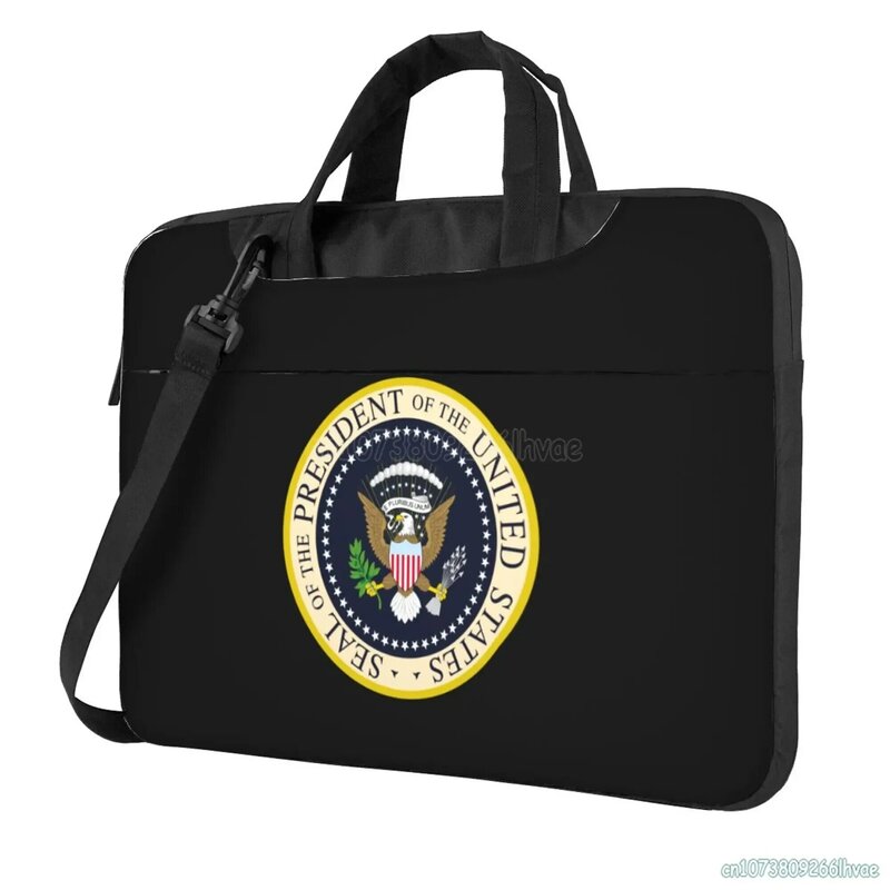 Zegel Van De President Van De Verenigde Staten Laptop Schoudertas Compatibel Met 13/14/15, 6 Inch Laptop Netbook Pc Cover Pouch