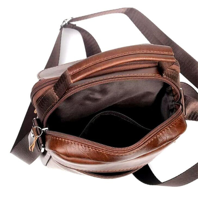 حقيبة اليد الأصلي الترفيه حقيبة الكتف الزوج 100% جلد البقر الفاخرة تصميم رسول حقيبة كروسبودي حقائب للرجال