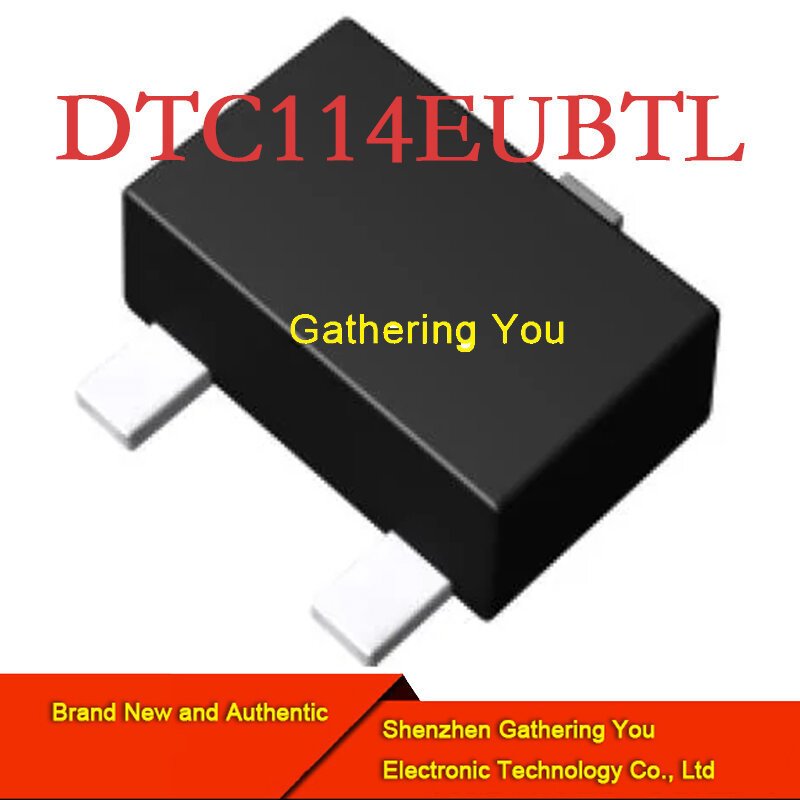 Transistor bipolar autêntico, DTC114EUBTL, SOT323, brandnew, autêntico