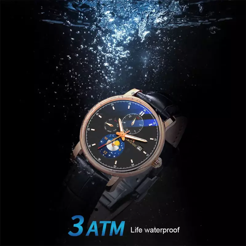 AOKULASIC Top Brand Self-Winding Watches Male Luxury Mechanical Automatic Watch Mens Hollow Out Clock Luminous Date Watch Wrist