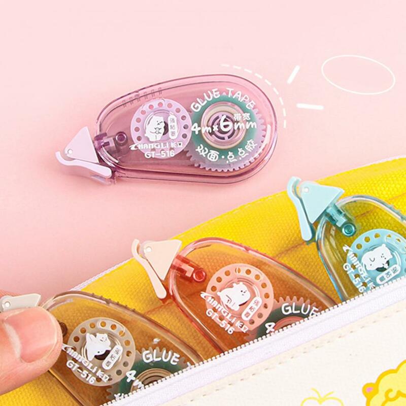 Scrapbook Glue Tape Dispenser Colorful Cartoon Pattern Double-sided Tape Roller Compact Portable Scrapbooking for Permanent
