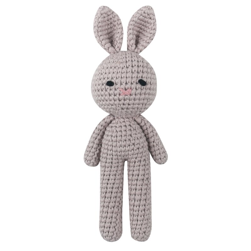 Y1ub handgemachte Häkel hase Stofftier weiche Kaninchen puppe beruhigendes Spielzeug süßes Geschenk für Jungen und Mädchen Geschenk zum Geburtstag