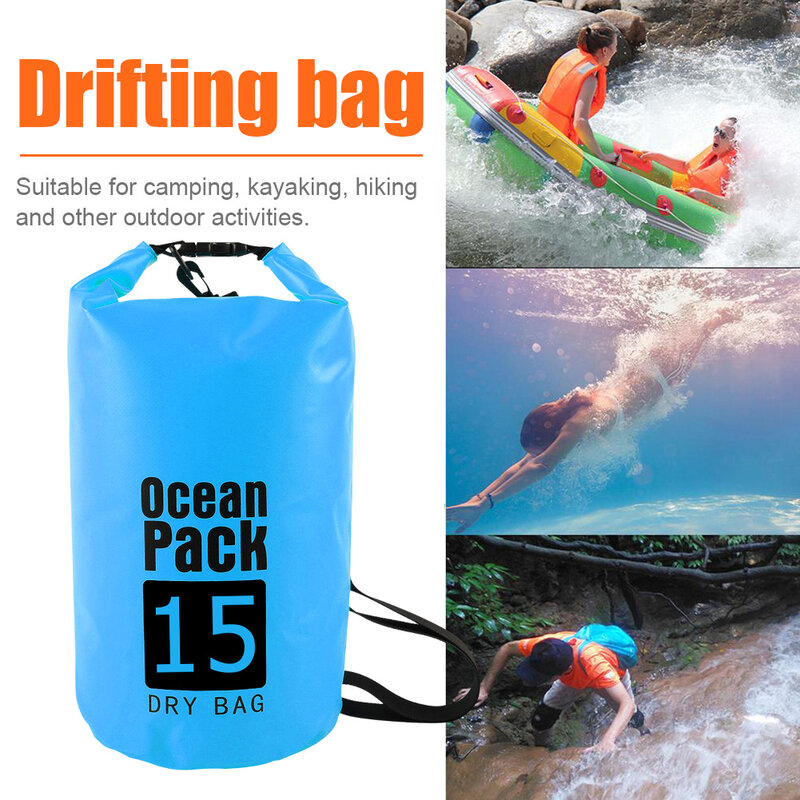 Bolsa seca impermeable para natación, Rafting, Kayak, río, Trekking, navegación, canoa, bolsa de agua flotante, 2L/3L/5L/10L