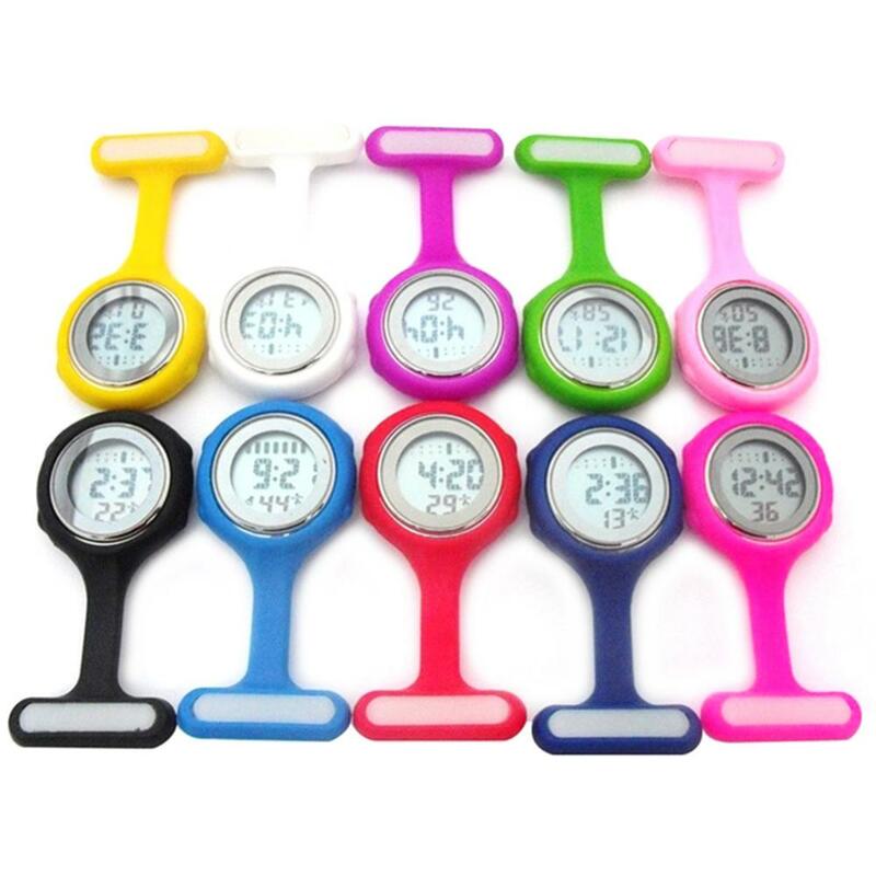 Sprzedaż hurtowa 1 wyświetlacz do Pc Dial Clip-On broszka dla pielęgniarki Fob Hang kieszonkowy zegarek elektryczny