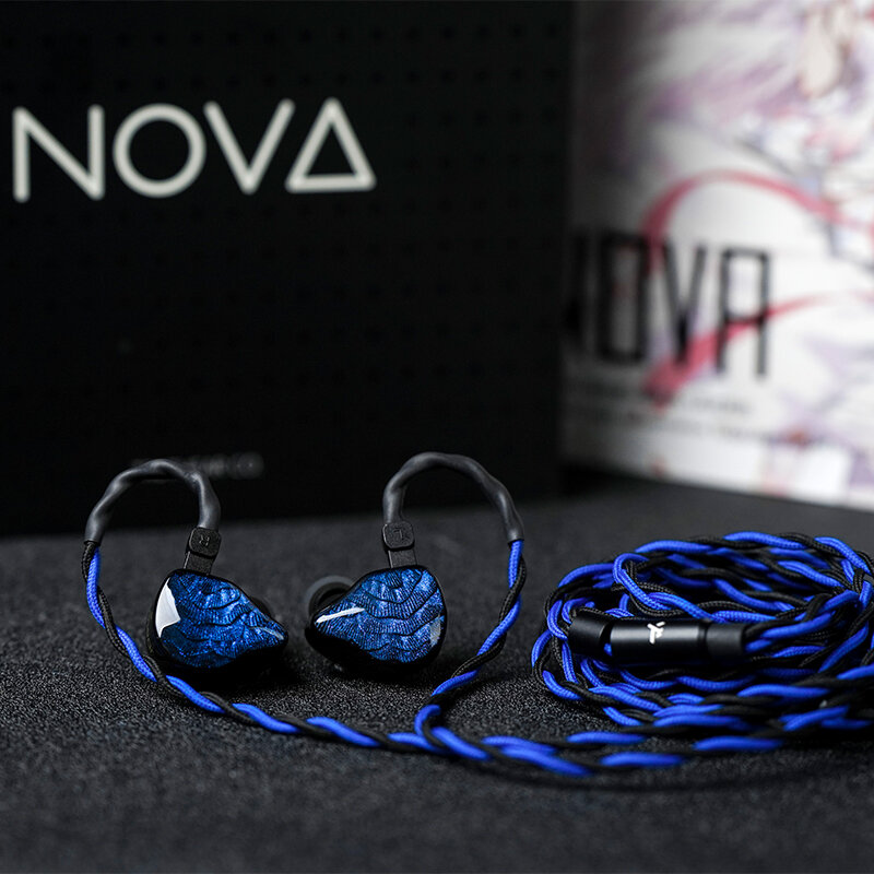 Truthear NOVA earphone 1DD + 4BA Hybird dengan earbud kabel 2pin 0.78