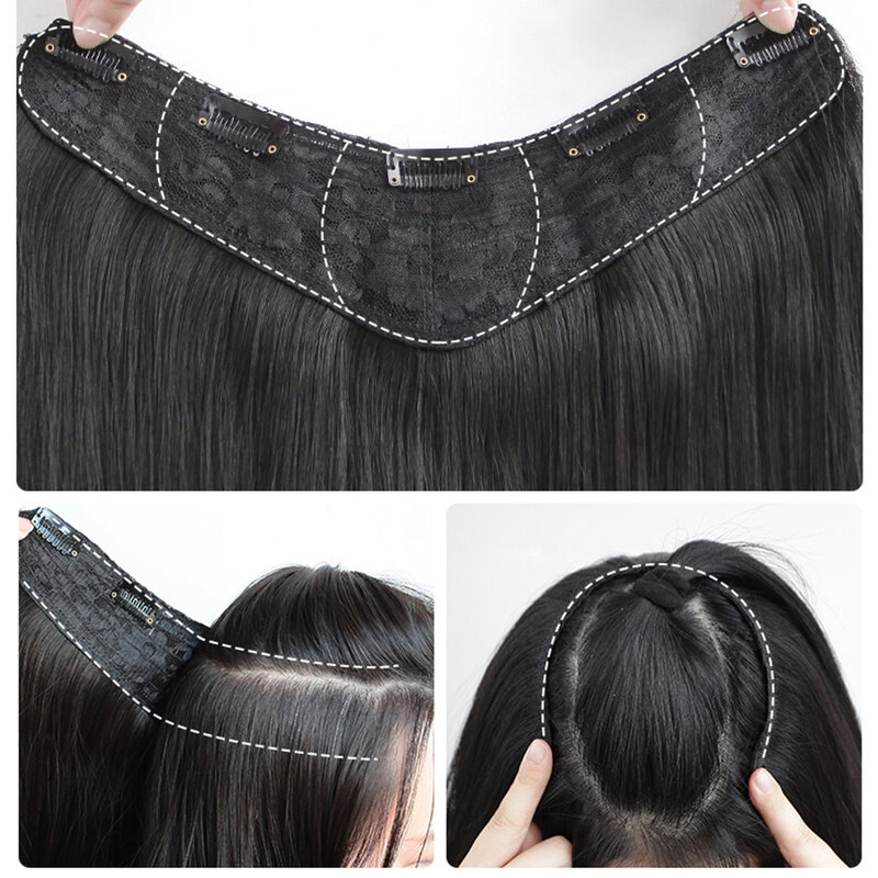AS-Part-Extensión de cabello sintético para mujer, postizos de pelo largo y grueso, rizado, Rubio Natural, resistente al calor