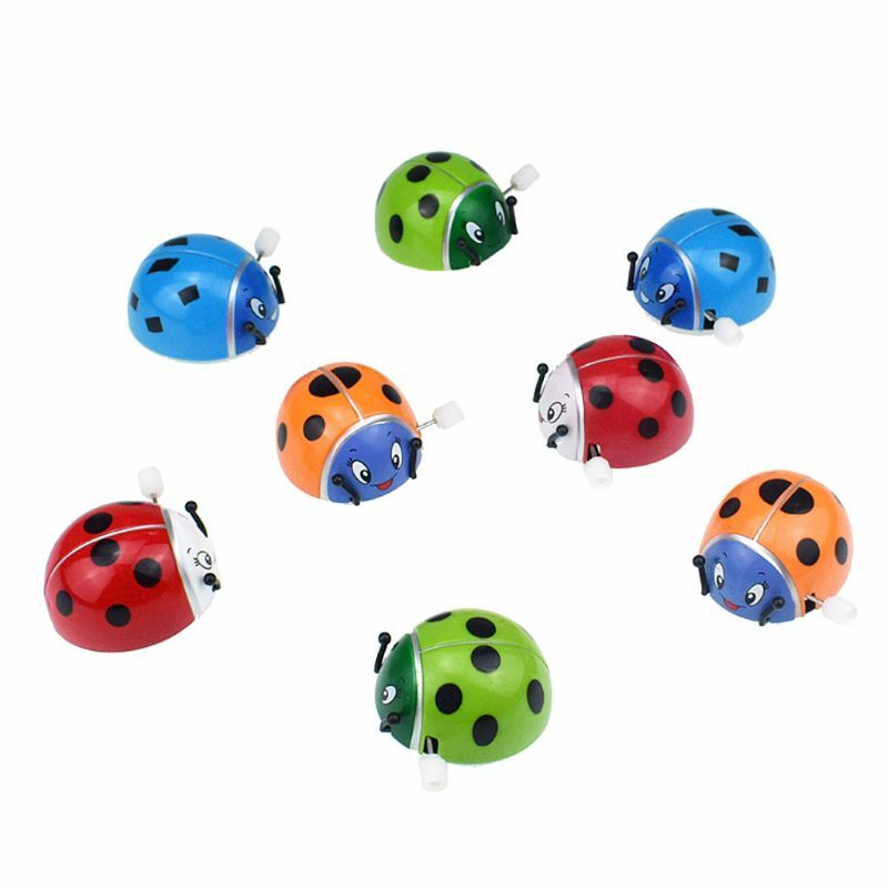 Spring Ladybird Wind Up Somersault Rotation Kids Children Gifts Funny for P