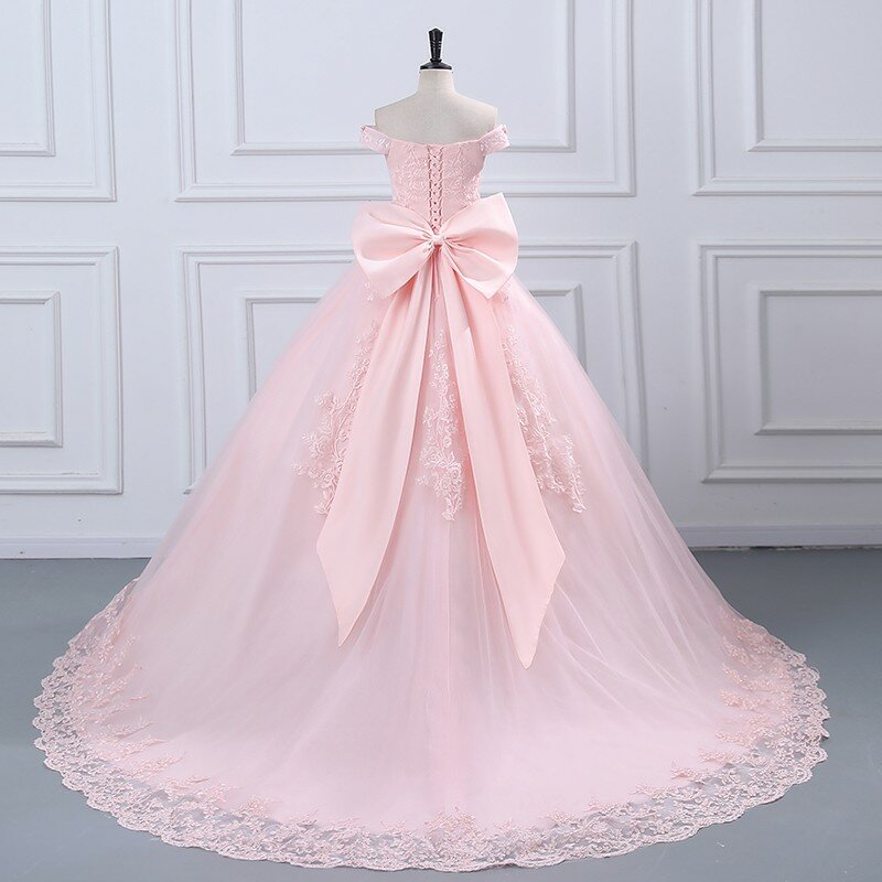 Ashley Gloria 2024 Summer New Sweet Quinceanera Dresses Elegant Off The Shoulder Real Photo Ball Gown Classic Party Dress