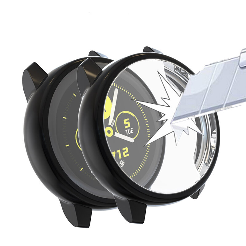Чехол для Galaxy Watch active, защитный бампер для Samsung galaxy watch active 40 мм, HD чехол с полным покрытием экрана