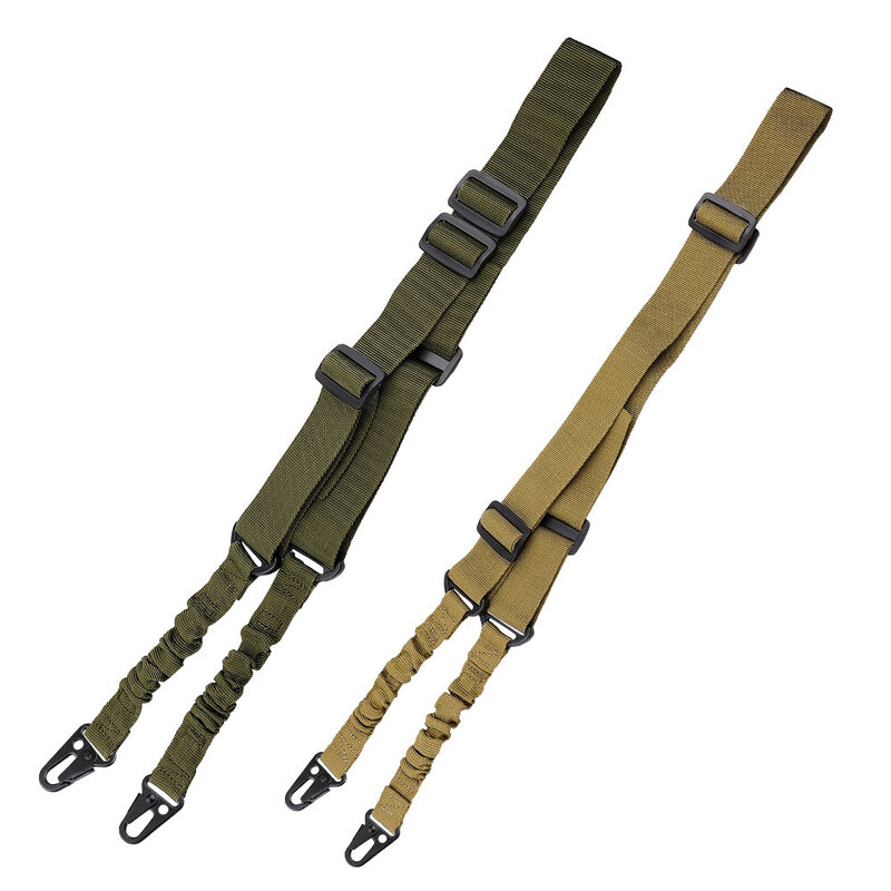 Tracolla tattica a 2 punti con tracolla per fucile da esterno tracolla con fibbia in metallo accessori per la caccia attrezzatura tattica