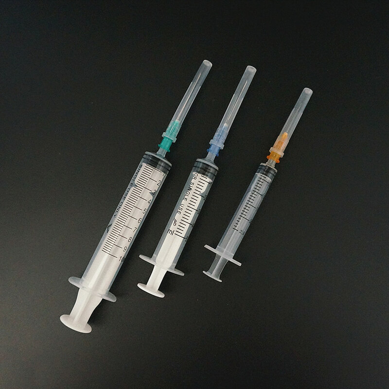 30Pcs Wegwerp Plastic Steriele Injectie Spuit, liquid Spuit Met Naald 1/2/5/10/20/30Ml Voor Industrieel Gebruik