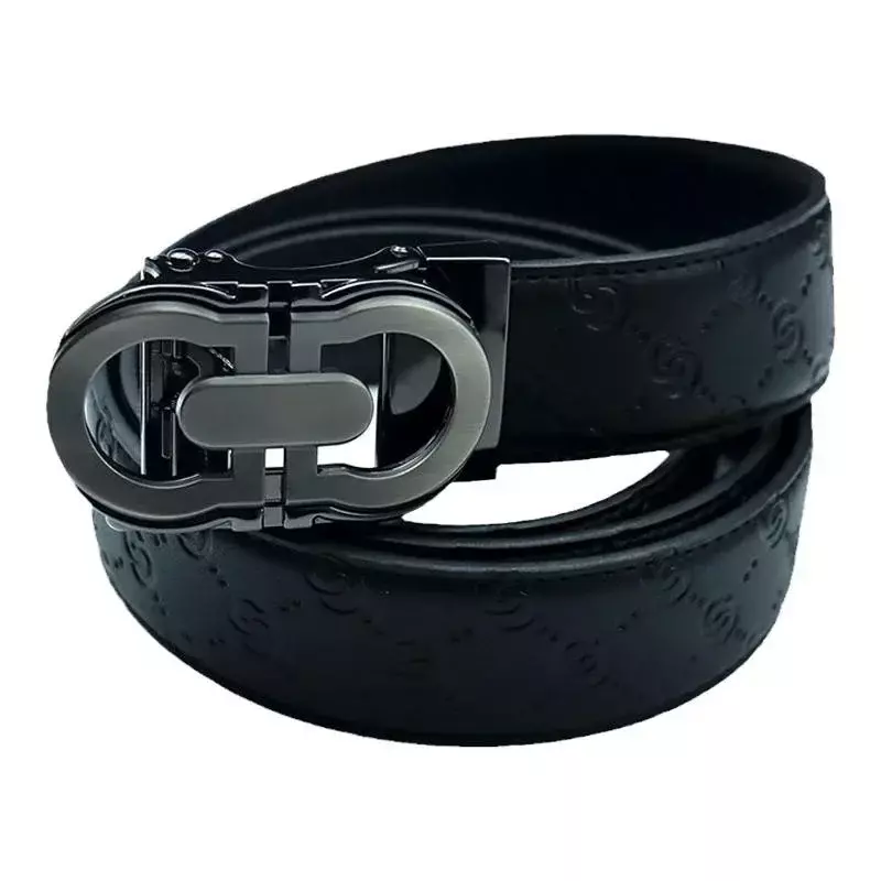 2024  New Full-grain Leather Brand Belt Men Top Quality Genuine Luxury Belts for Men Strap Male Metal Automatic Buckle Designers