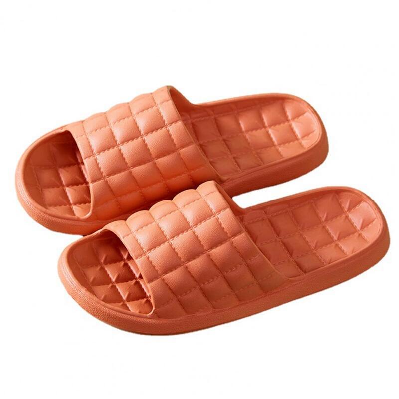 Zapatillas de interior elegantes para adultos, chanclas de baño de suela suave, deslizantes universales de verano, 1 par