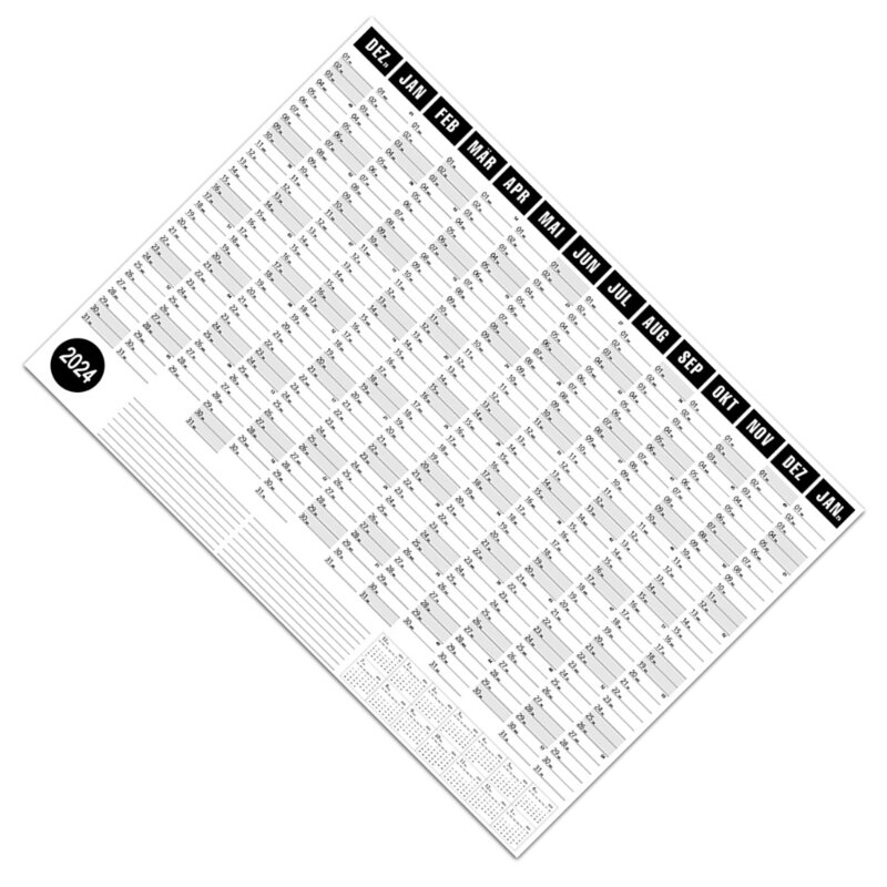 2024 Yearly Wall Planner 2024 Wall Calendar Planner 2024 Wall Planner from 1. 2023 12. 2025, 74x52cm Wall Calendar