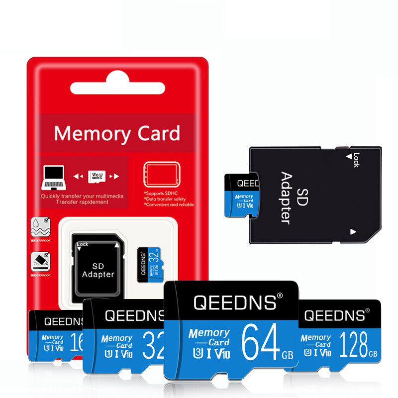 บัตร TF SD Micro Card 32 Gb 16Gb 8Gb การ์ดความจำ UHS-I 64Gb 128Gb 256Gb 512Gb U3 Mini SD Card Adapter สำหรับกล้อง