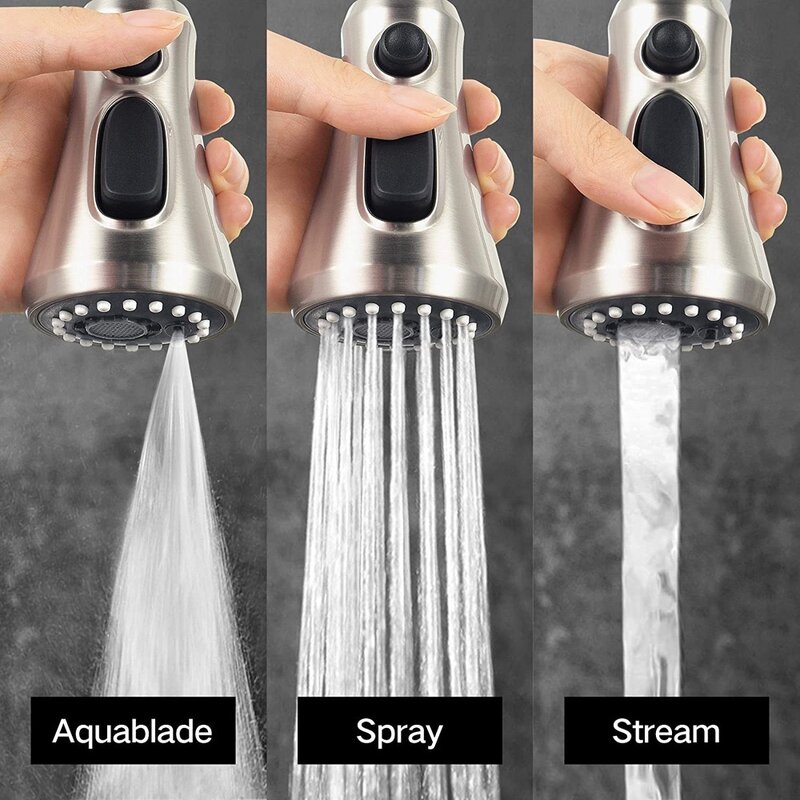 G1/2 Kitchen Faucet Head Parts ABS Tap Pull-out Shower Sprayer Stream Aquablade Nozzle Faucet Spouts Accessory Aerator Replace