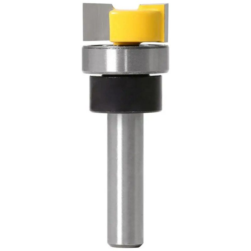 with Bearing Router Bit Durable 8MM Shank Woodworking Tools Milling Cutter Straight Tooth Trimming Machine