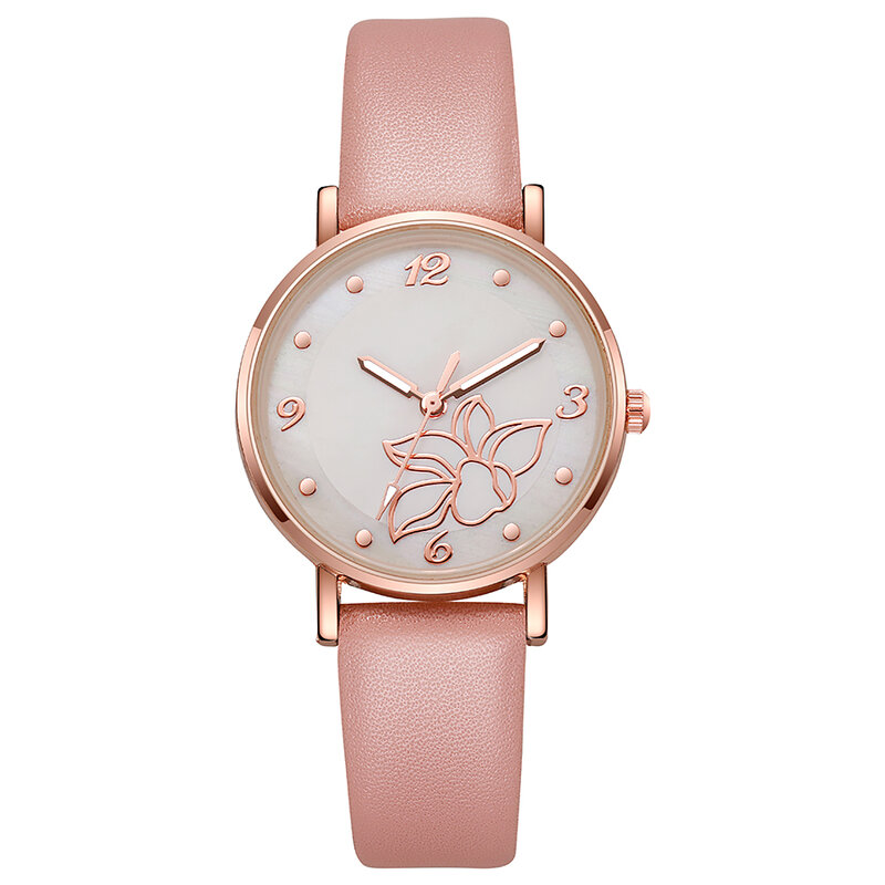 WOKAI-reloj deportivo Vintage para mujer, accesorio de pulsera de alta calidad con diseño de flores, resistente al agua, estilo informal y de lujo, ideal para estudiantes