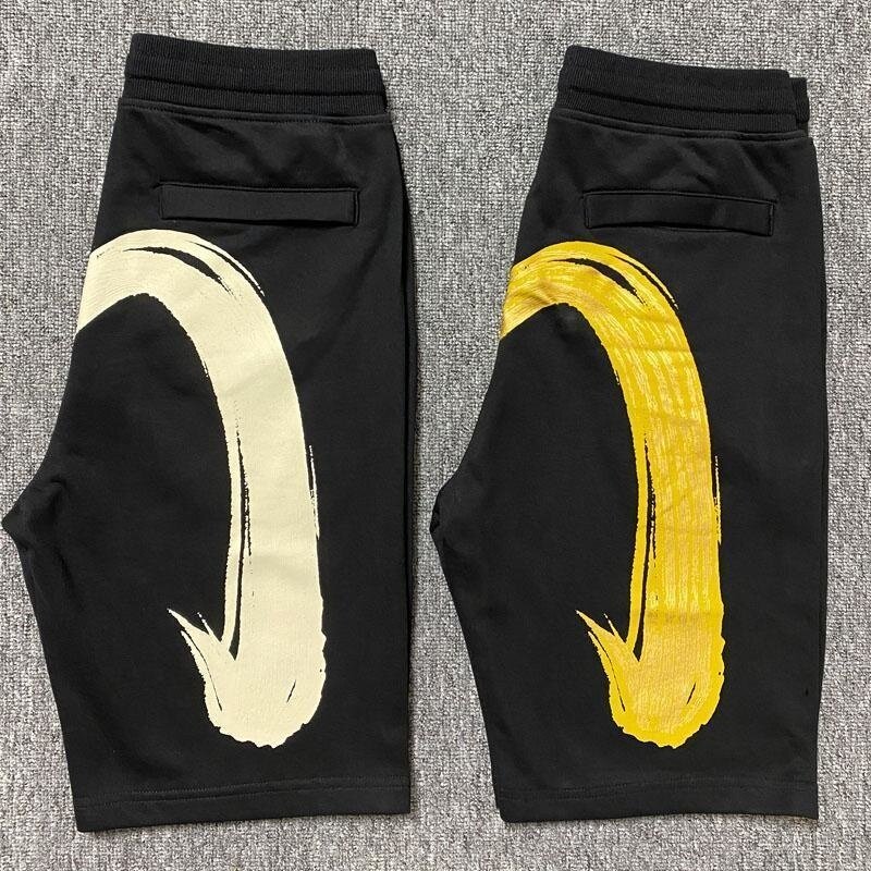 Pantalones cortos de gimnasio Harajuku Y2K para hombre, pantalón informal de moda japonesa, pantalones cortos sueltos de pierna ancha con letras M, ropa de verano