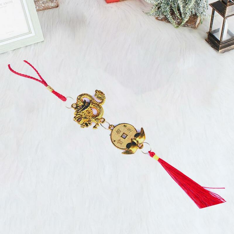 Durable Dragon Pendant Dragon Pendant 2024 Zodiac Ornament for Spring Festival Lucky Hanging Mascot New Year Decoration Gift