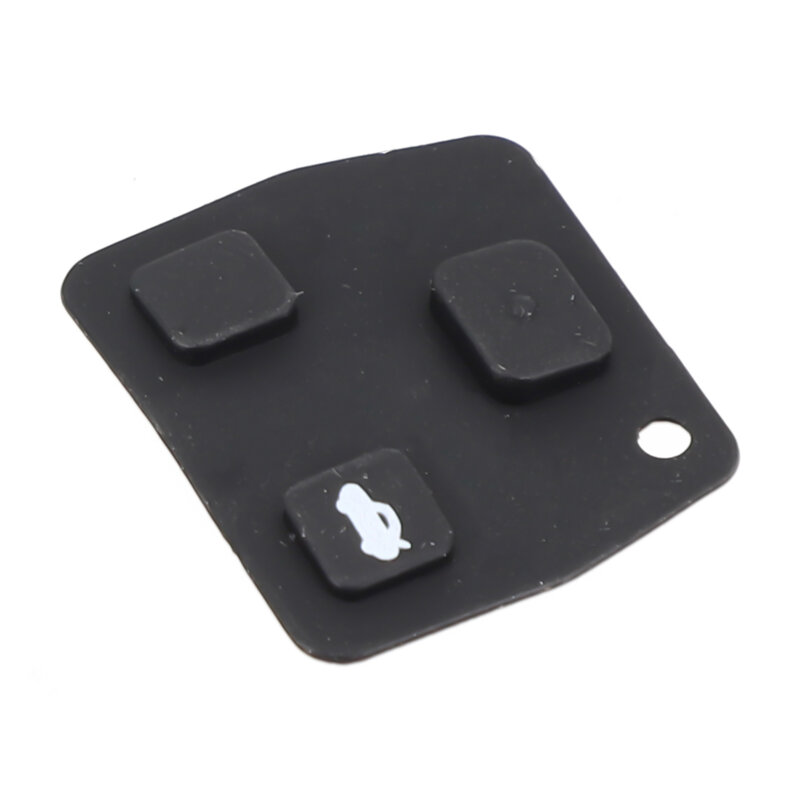1 Автомобильный резиновый черный 3-кнопочный брелок для дистанционного ключа, стандартная резиновая подкладка, запасные части для автомобильного дистанционного ключа Toyota