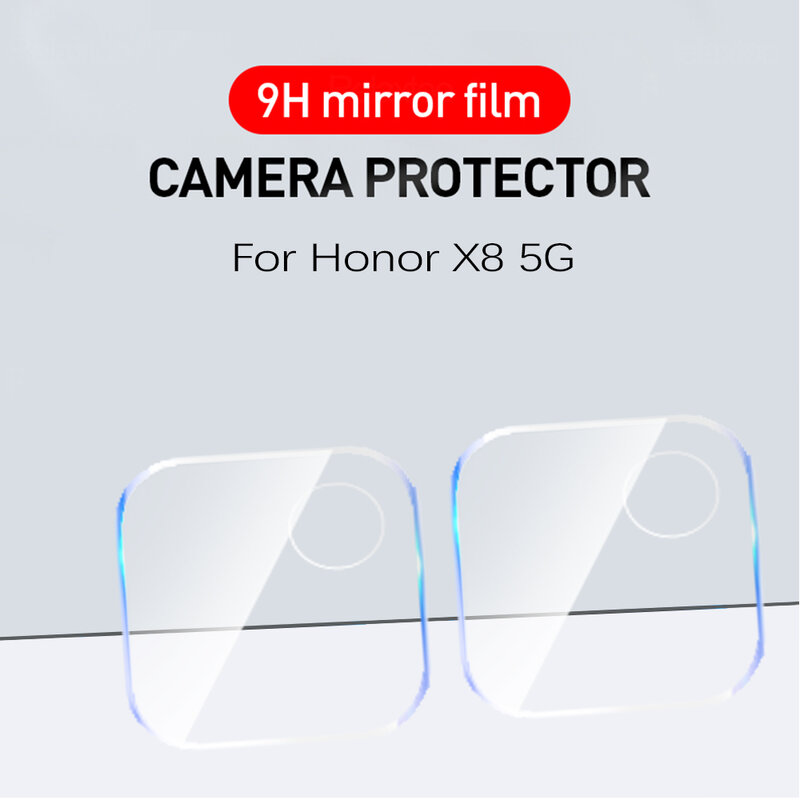 Lentille de caméra arrière 3D en verre pour Honor X8 5G Honar Xonor X 8 8X X8, films de protection, 2 pièces