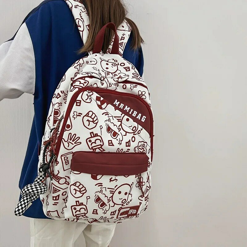 حقيبة ظهر جديدة للأطفال لعام 2023 حقيبة مدرسية للمراهقين مزودة برسوم كرتونية حقيبة ظهر ضد الماء أساسية حقيبة مدرسية للأولاد والبنات
