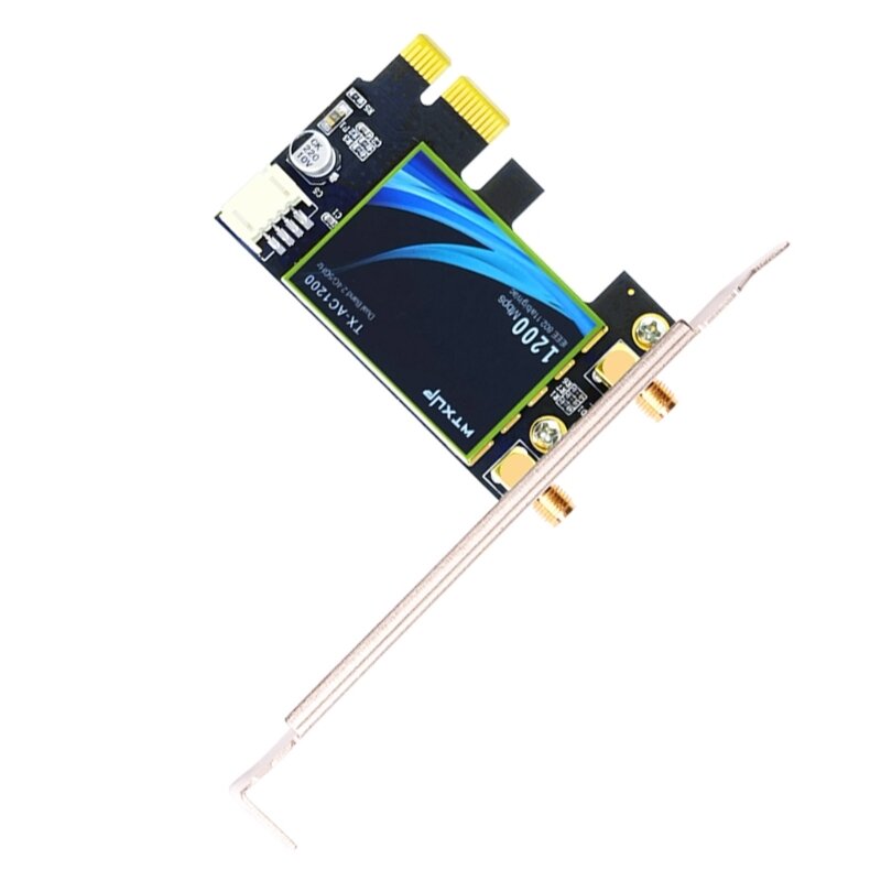 Tarjeta WIFI H4GA PCIE Adaptador de red inalámbrica de 1200 Mbps compatible con Bluetooth 4.0 PCI-E