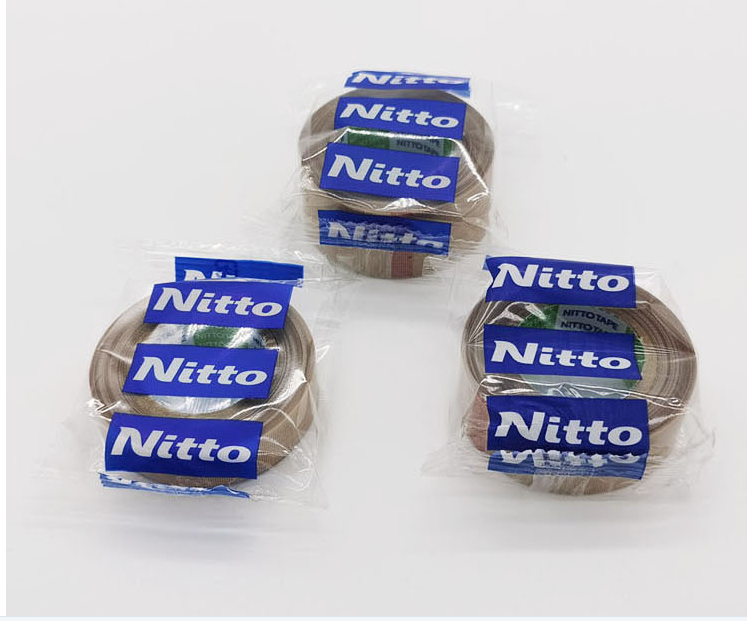 Cinta adhesiva de fibra de vidrio Nitto 973UL, resistente a altas temperaturas, PTFE, para máquina de sellado