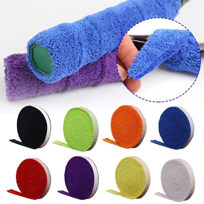 Anti-slip Breathable Sport Over Grip Sweatband Tennis Overgrips Tape Badminton Racket Grips Sweatband Fishing Rods OverGrip Band