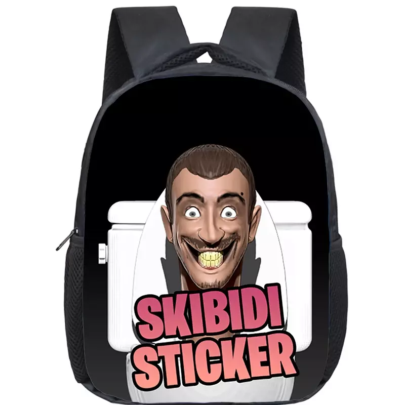 Skibidi-mochila con estampado 3D para niños, bolsa de guardería impermeable, mochila escolar con altavoz, mochila de dibujos animados para niños y niñas en edad preescolar