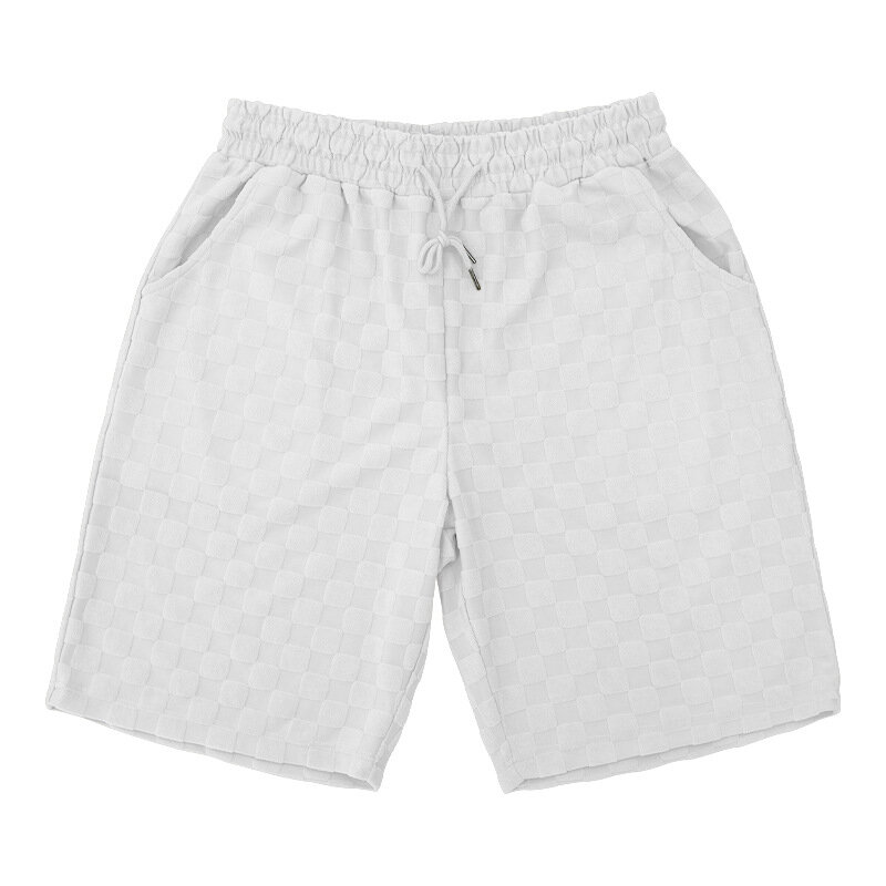 Summer Checkered Loose Two-piece Sports Leisure Suit Short Sleeve T-shirt Shorts Casual Plus Size Suit Fashion Shorts 2pcs Set