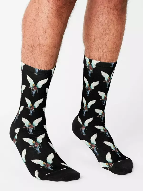 Носки Курта Кобейна, рождественские чулки, Нескользящие прозрачные яркие подвязки, носки для женщин и мужчин
