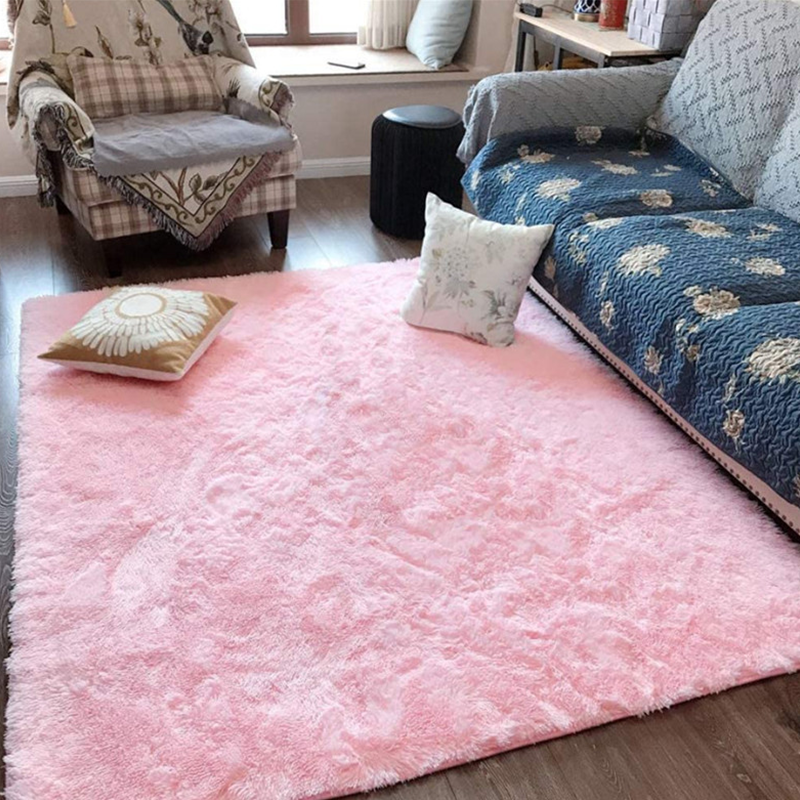 Розовый ковер для спальни для детской комнаты, милый мягкий напольный коврик для девочек, украшение для гостиной, белые Пушистые Большие прикроватные коврики для детей