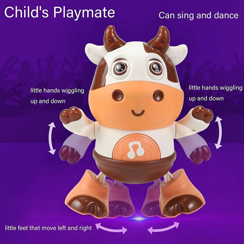 วัวเด็กดนตรีของเล่น2023ใหม่เป็ดดนตรี/วัว/กวางของเล่นเด็กก่อนวัยเรียนของเล่นการเรียนรู้เพื่อการศึกษาเพลง,เต้นรำของเล่นดนตรี