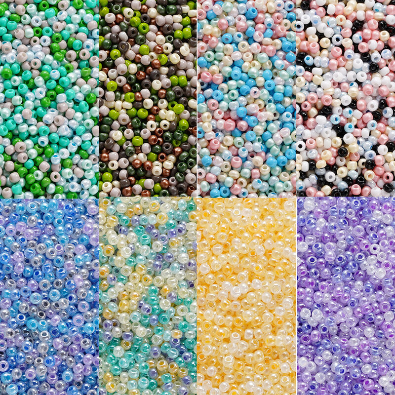 10g/Lot 2mm Czech Glass Seed Beads Mixed Color Loose Spacer Beads For DIY Earrings Bracelet Necklace Jewelry Making Accessories