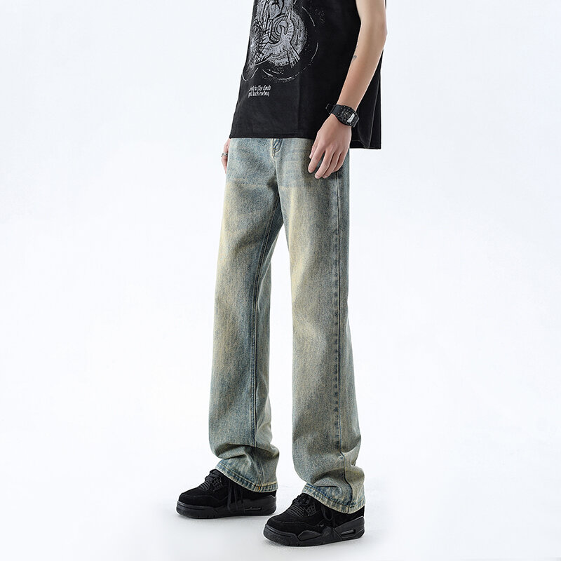 High Street Dark Nische Slim Cut Jeans trend ige Tages hose Reiß verschluss Mode neu = beliebte Sommer Micro Elastic Jeans für Männer und Frauen