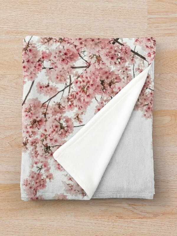 最小の日本の桜の毛布はソファのふわふわの毛布を投げることができます大きな
