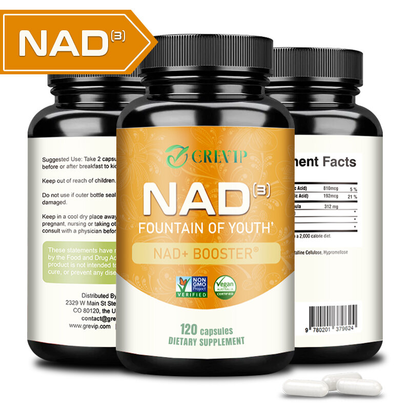 NAD Supplements - Anti-Aging Cell Booster, Supports Natural Energy