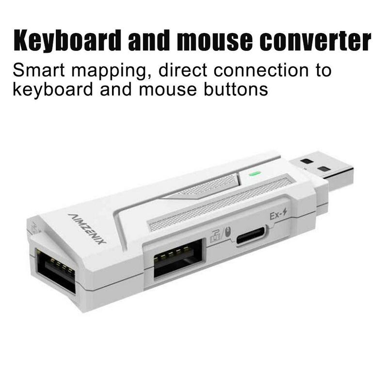 AIMZENIX-Adaptador convertidor AX200 para mando de consola Gamwing MIX, teclado y ratón, compatible con PS4/PS3/PS5