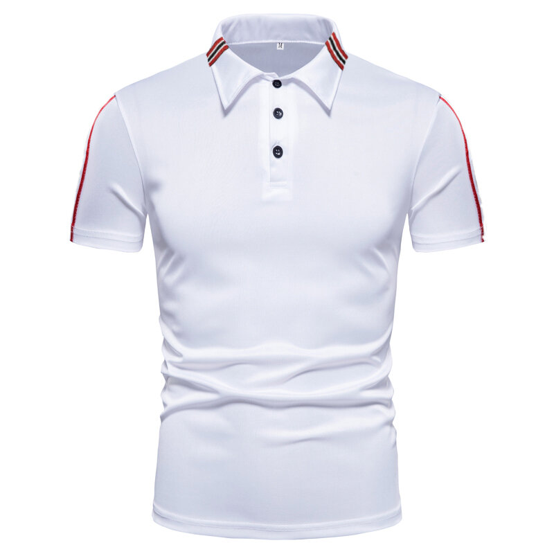 HDDHDHH Polo da uomo con stampa di marca stampa manica corta top giornalieri Basic Streetwear Golf Shirt Collar Business